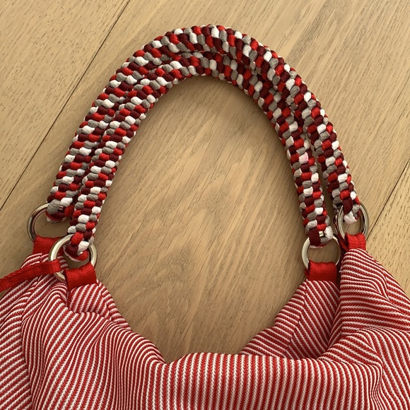 Lacoste Candy Cane Stripe Hobo Bag - Picture 5 of 14